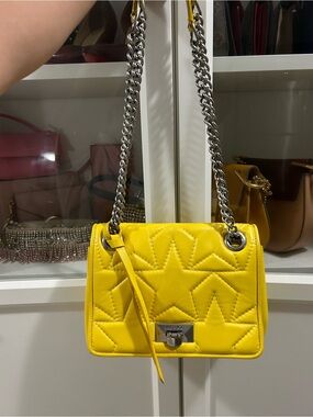 Authentic Jimmy Choo Helia Matelasse Shoulder Bag